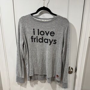 Peace Love World Gray 'I Love Fridays' Top